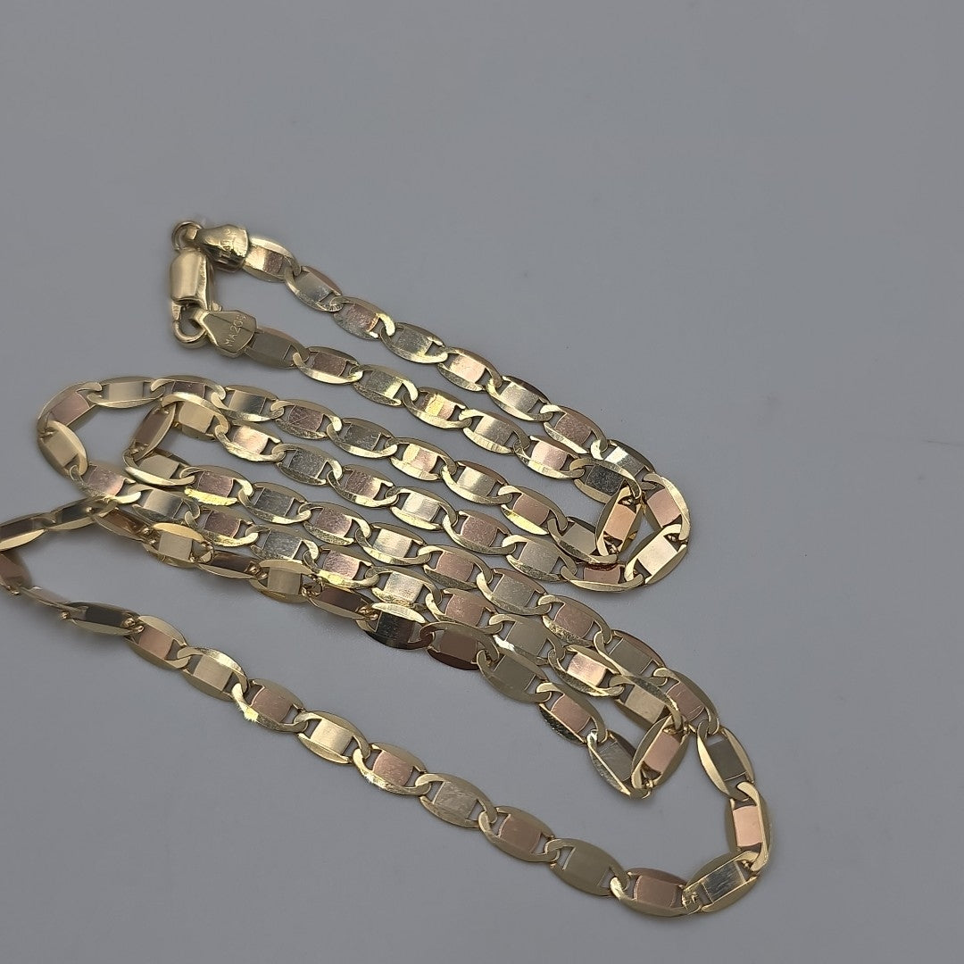 CADENAS VALENTINA/ESPEJO ORO 14K 9.9 (NUEVO)