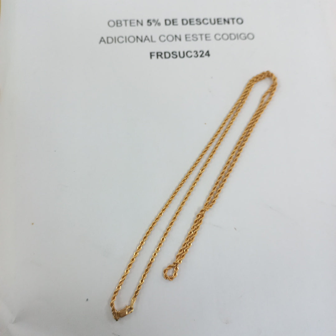 CADENA ORO 14 K 3.2 GRMS (SEMINUEVO)