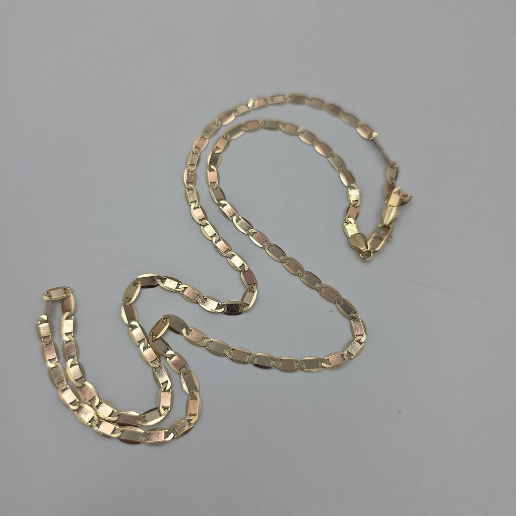 CADENAS VALENTINA/ESPEJO ORO 14K 10.9 (NUEVO)