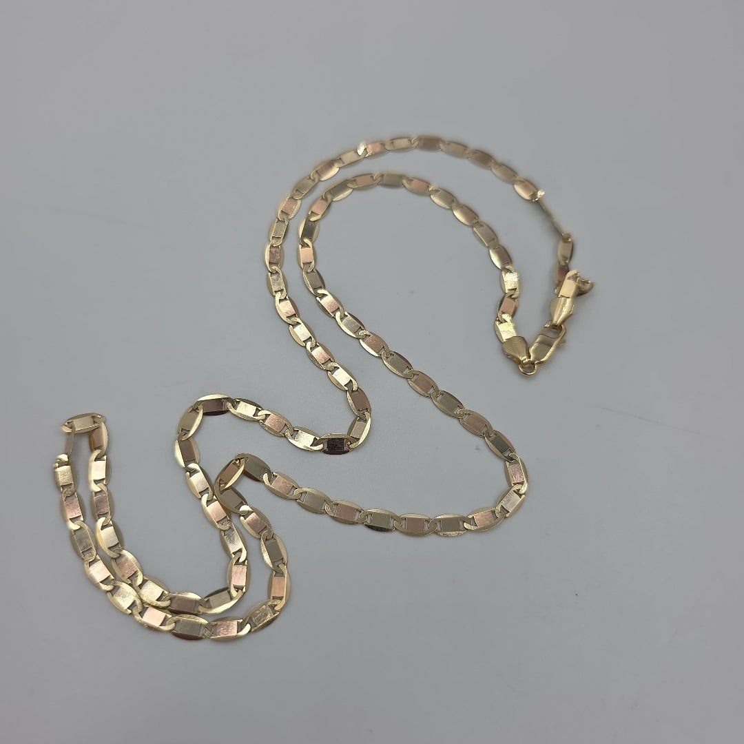 CADENAS VALENTINA/ESPEJO ORO 14K 10.9 (NUEVO)
