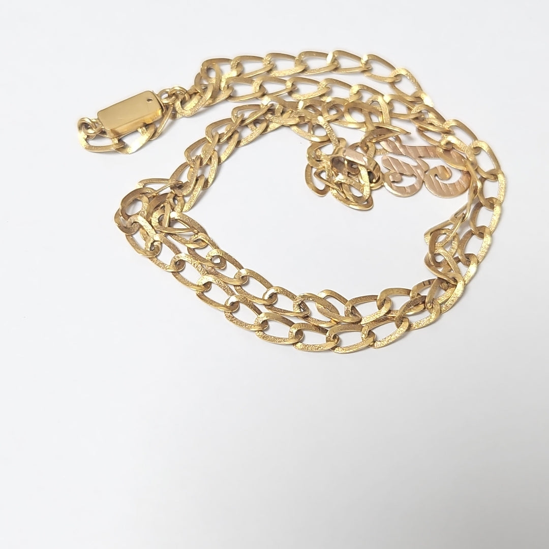 CADENA, DIJE ORO 10 K 9.9 GRMS (SEMINUEVO)