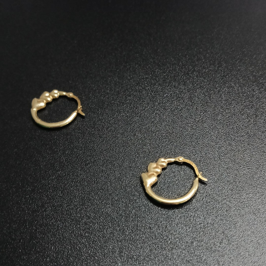 ARETES PAR ORO 10 K 0.6 GRMS (SEMINUEVO)