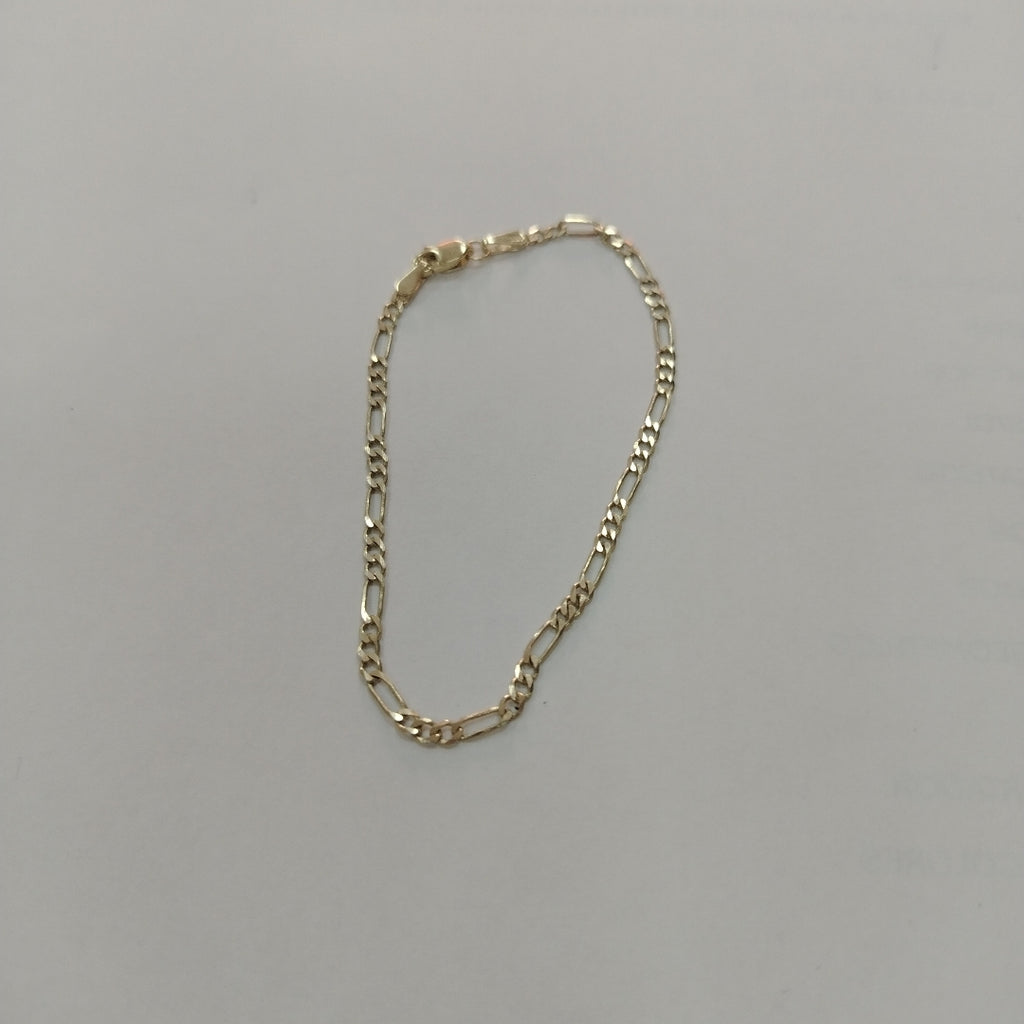 PULSERA TEJIDO 3X1 14K 18 CM 2 GR (NUEVO)