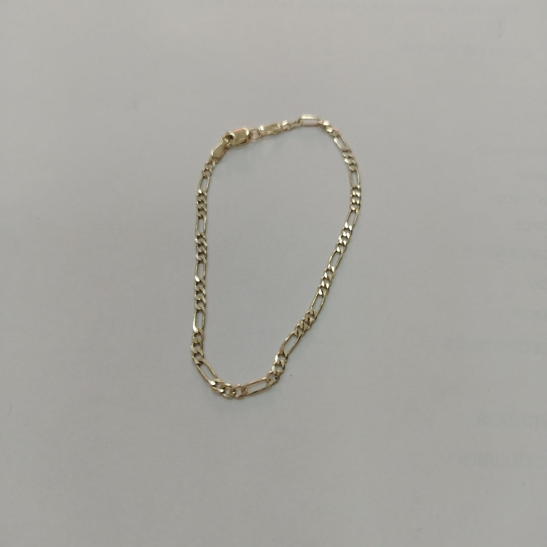 PULSERA TEJIDO 3X1 14K 18 CM 2 GR (NUEVO)