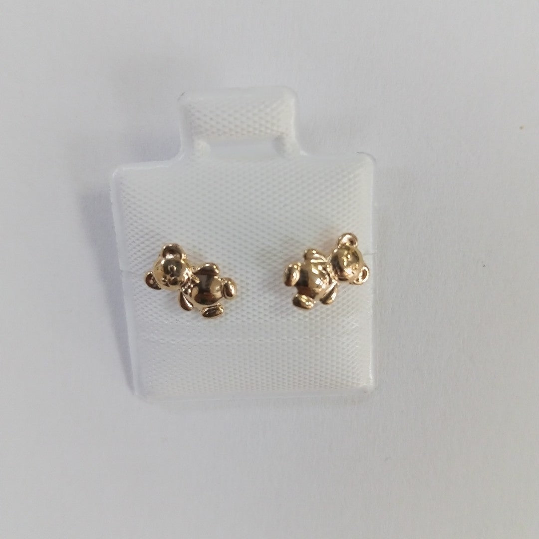 BROQUELES BROQUEL FIG OSO 14K 0.2592 GR (NUEVO)