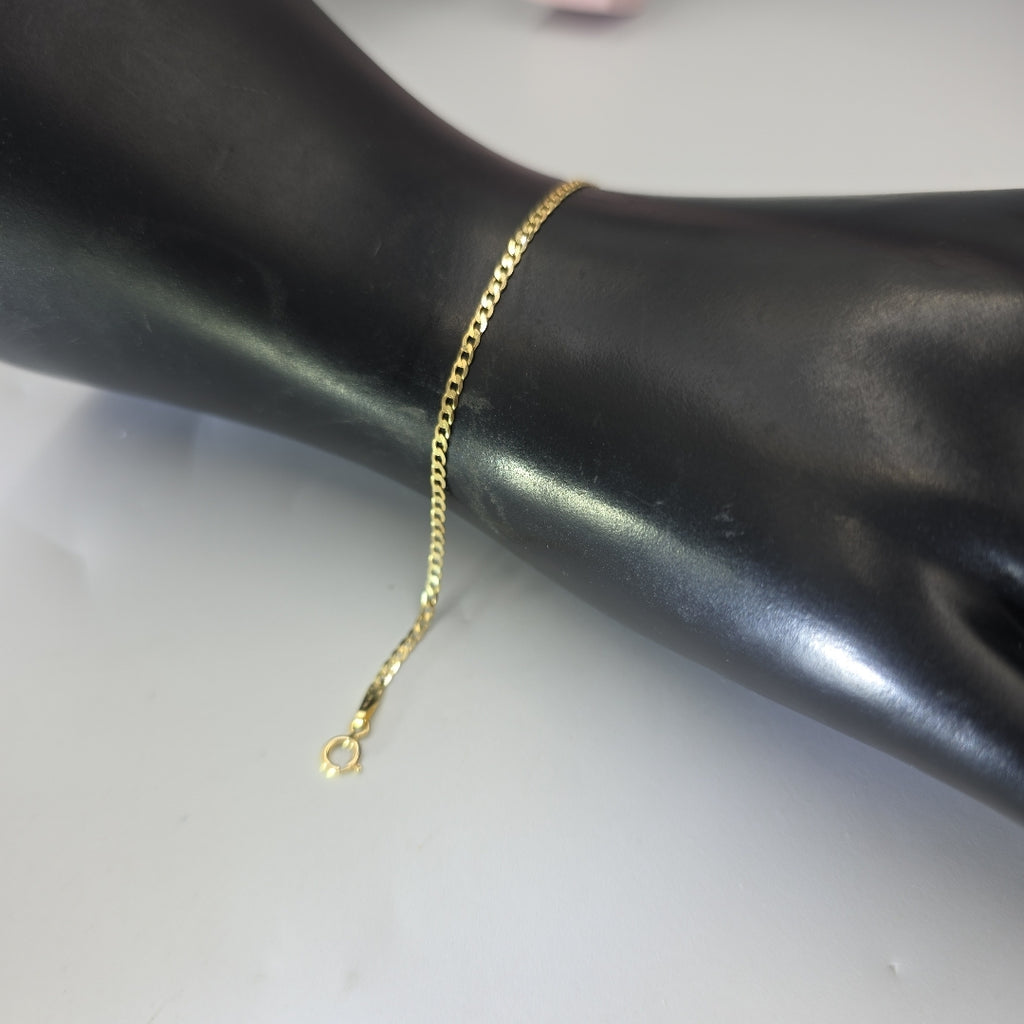 PULSERAS DAMA BARBADA AMARILLA ORO 14K 1.2 (NUEVO)