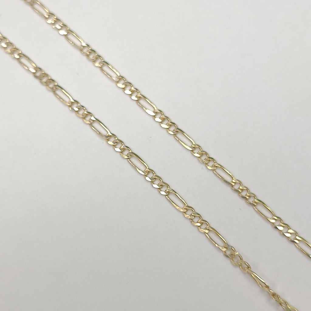 CADENAS TEJIDO 3X1 ORO 10K 55 CM 3.2 GR (NUEVO)