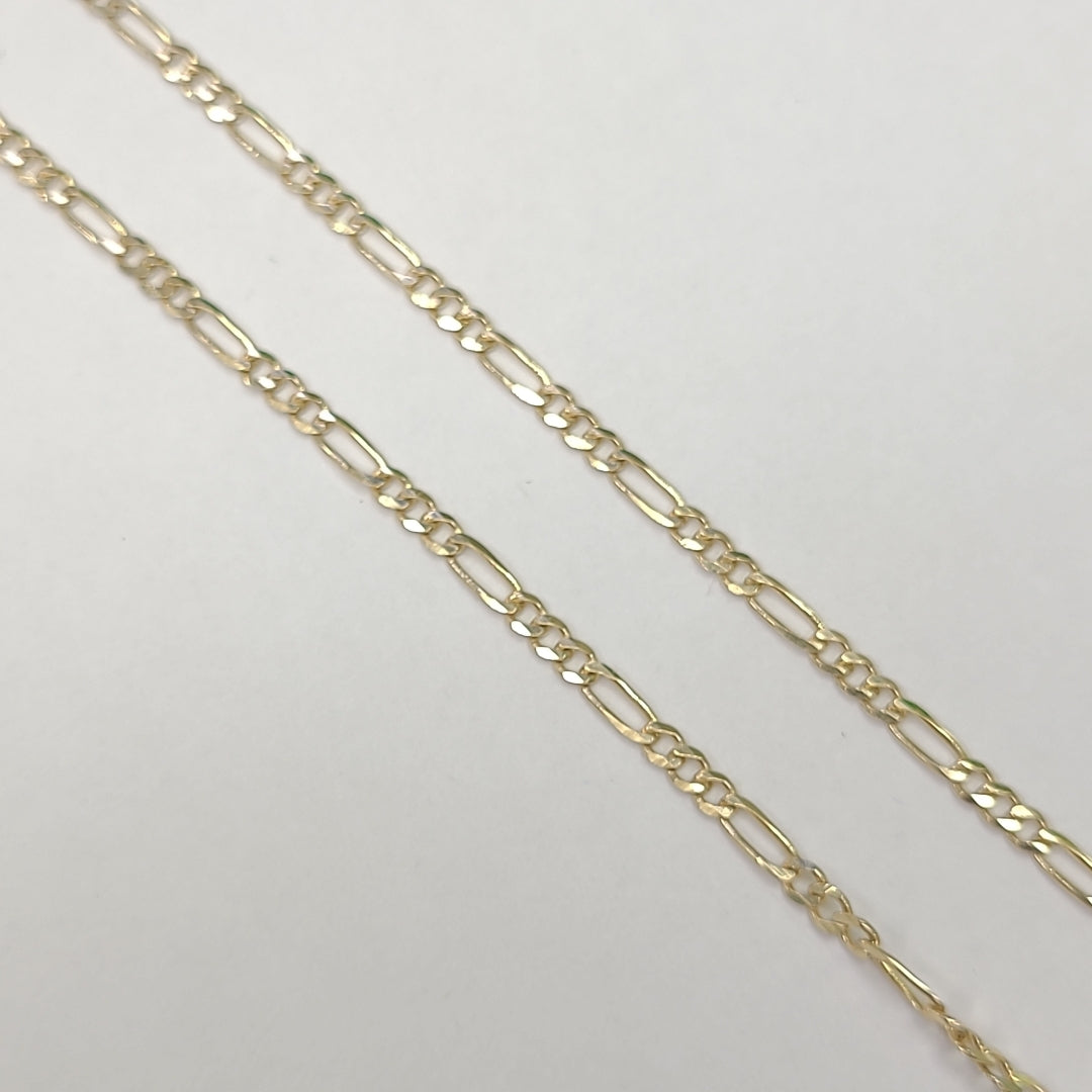 CADENAS TEJIDO 3X1 ORO 10K 55 CM 3.2 GR (NUEVO)