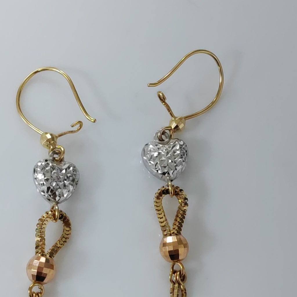 ARETES PAR ORO 14 K 2.5 GRMS (SEMINUEVO)
