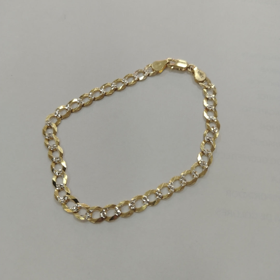 PULSERA BARBADA 14K 21 CM 6.4 GR (NUEVO)