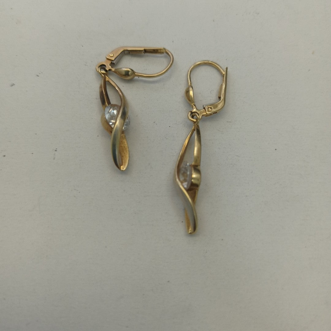 ARETES PAR ORO 14 K 4,00 GRMS (SEMINUEVO)