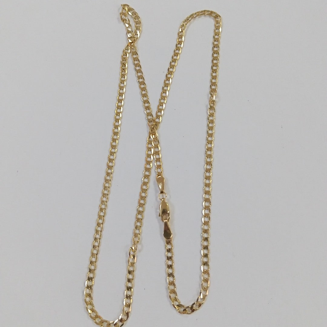 CADENA TEJIDO BARBADA 14K 60 CM 8.9 GR (NUEVO)