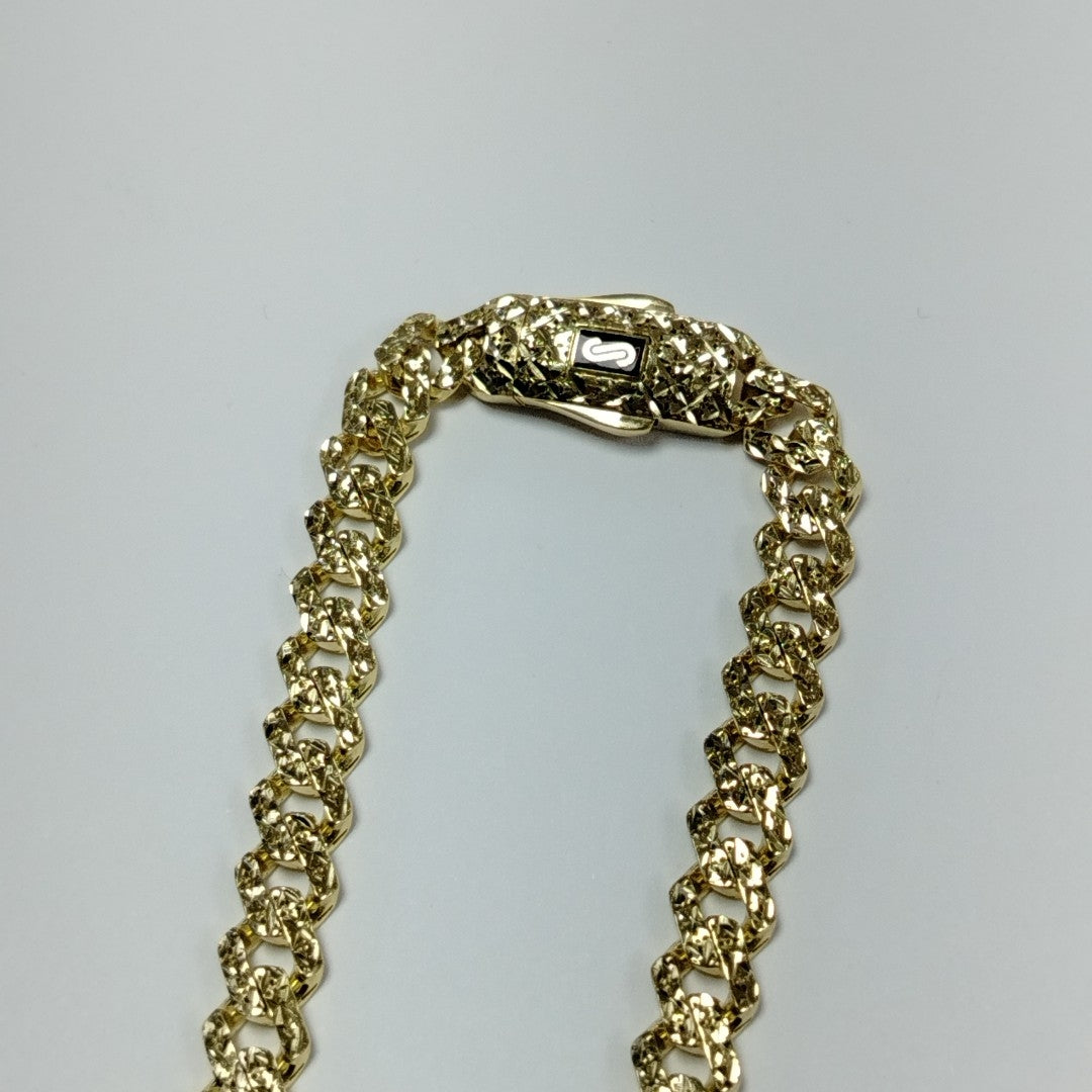 PULSERA CABALLERO MONACO ORO 14K 8.3 (NUEVO)