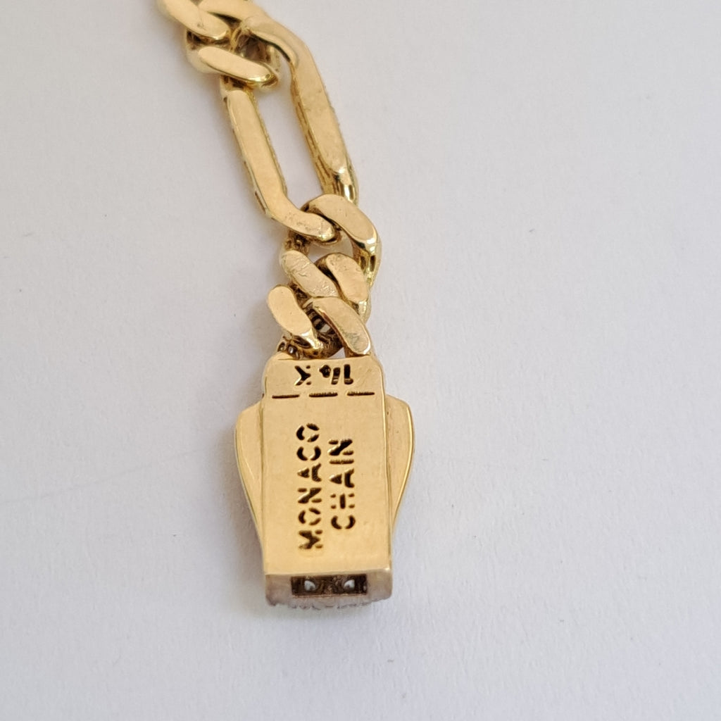 PULSERA MONACO ORO 14K 5.3 (NUEVO)