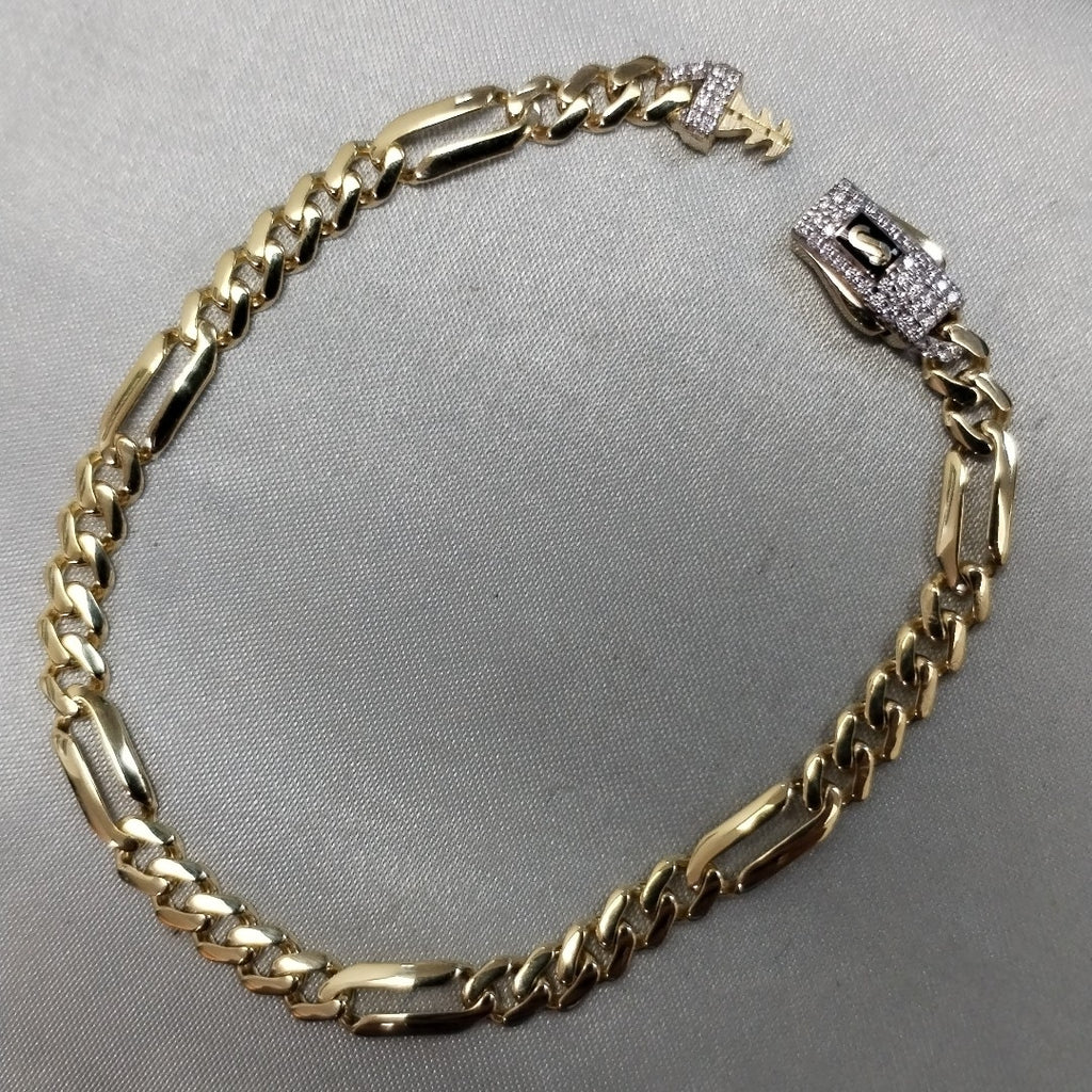 PULSERA MONACO ORO 14K 4.9 (NUEVO)