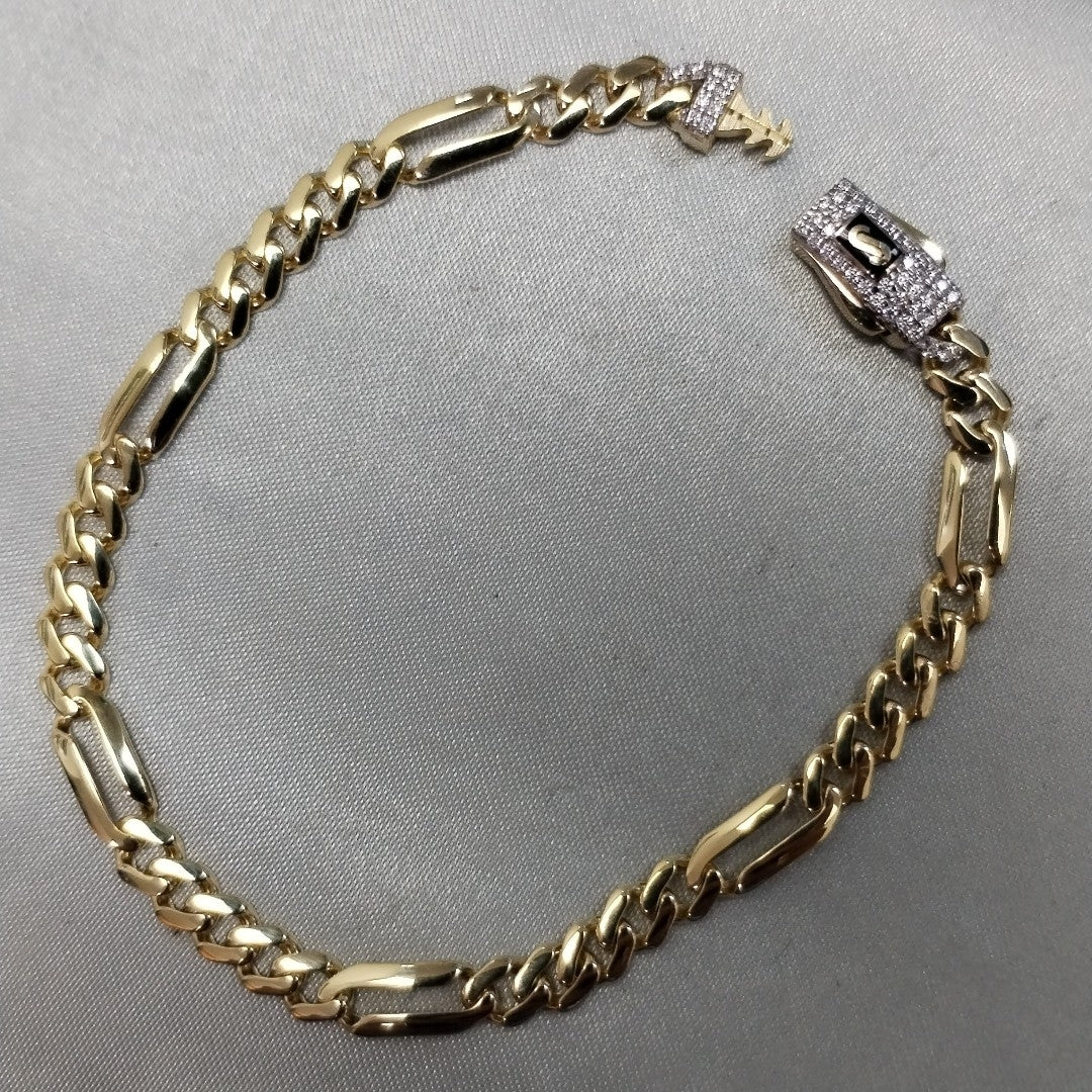 PULSERA MONACO ORO 14K 4.9 (NUEVO)