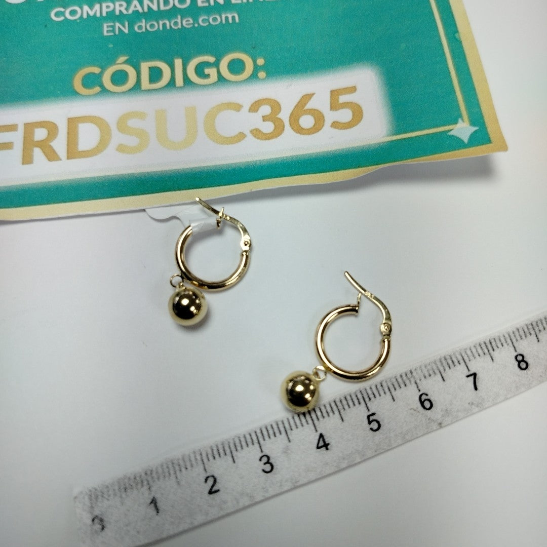 ARRACADAS ORO 14K 1.5 (NUEVO)