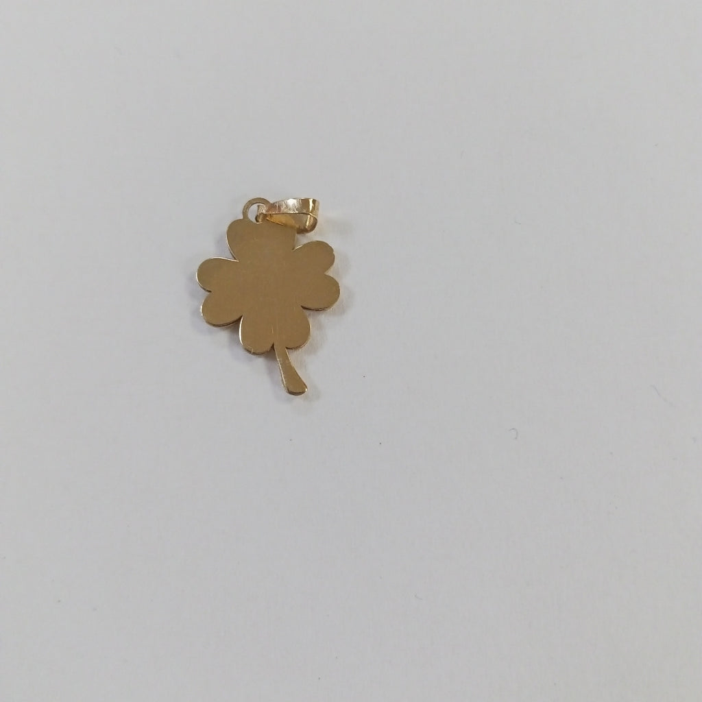 DIJE FIG TREBOL C CIRCONIA 14K 0.8 GR (NUEVO)