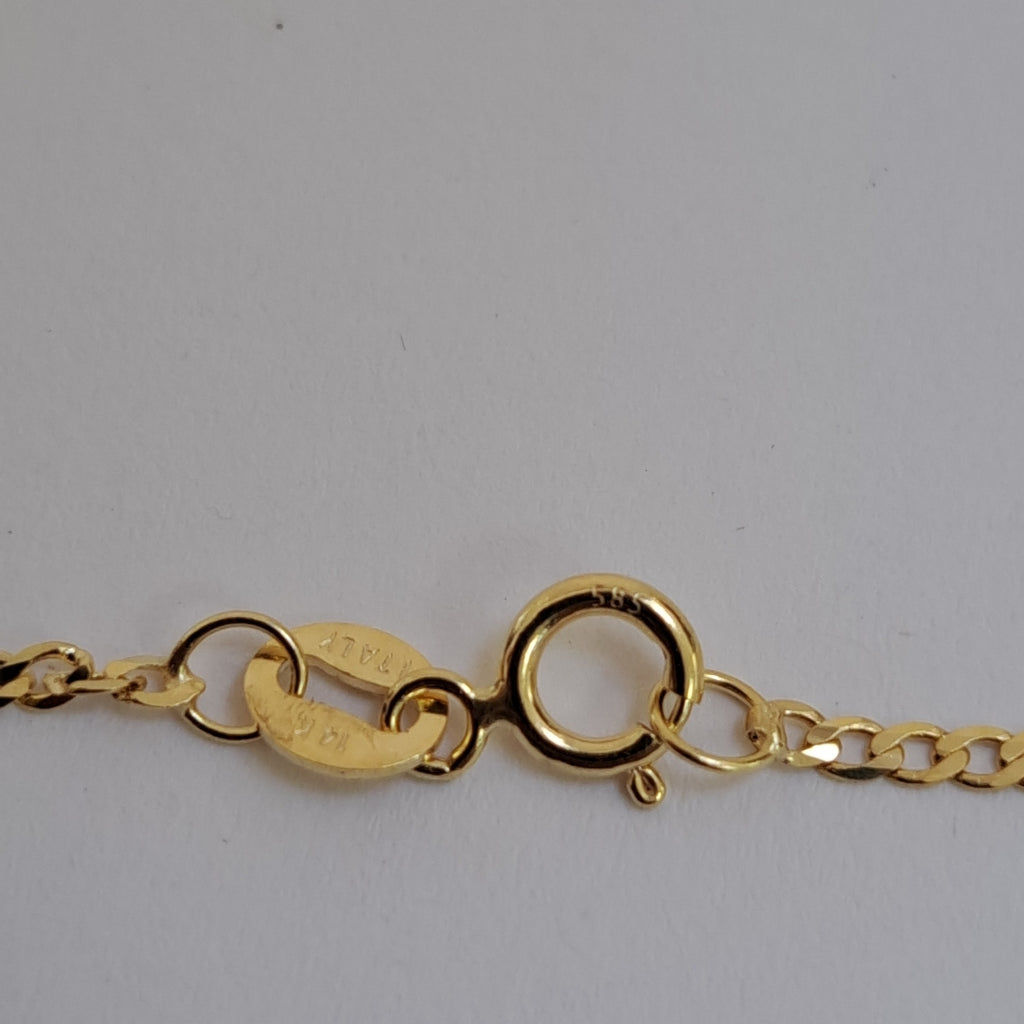 CADENAS BARBADA AMARILLA ORO 14K 2.2 (NUEVO)