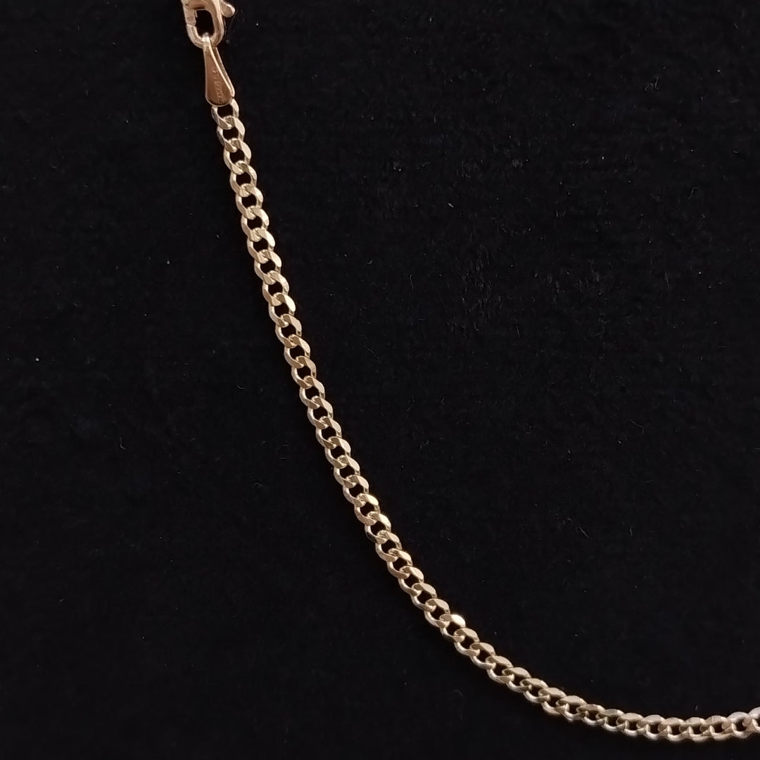 CADENA BARBADA 14K 60 CM 5.9 GR (NUEVO)