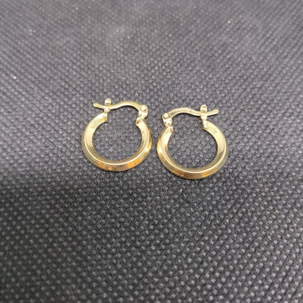 ARETES ARRACADAS CON CIRCONIAS 14K 2.3 GR (NUEVO)
