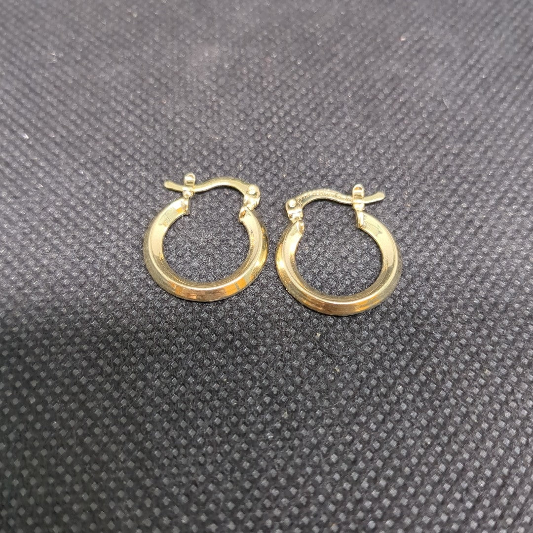 ARETES ARRACADAS CON CIRCONIAS 14K 2.3 GR (NUEVO)