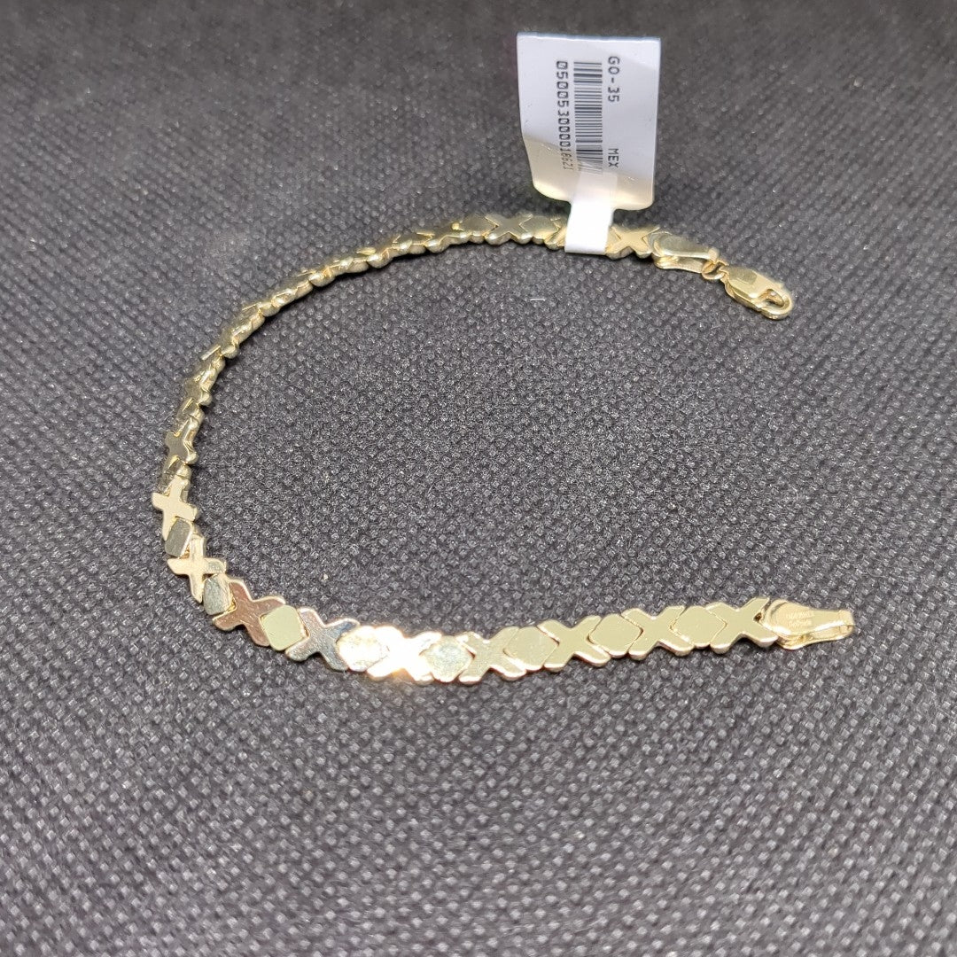 PULSERA ESP XOXO 14K 18 CM 6.1 GR (NUEVO)