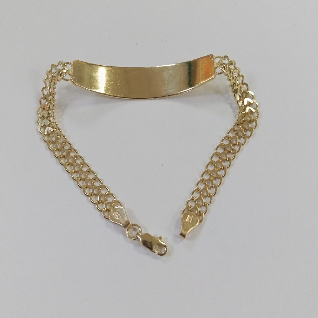 PULSERA ESCLAVA CHINO 14K 21 CM 9.9 GR (NUEVO)