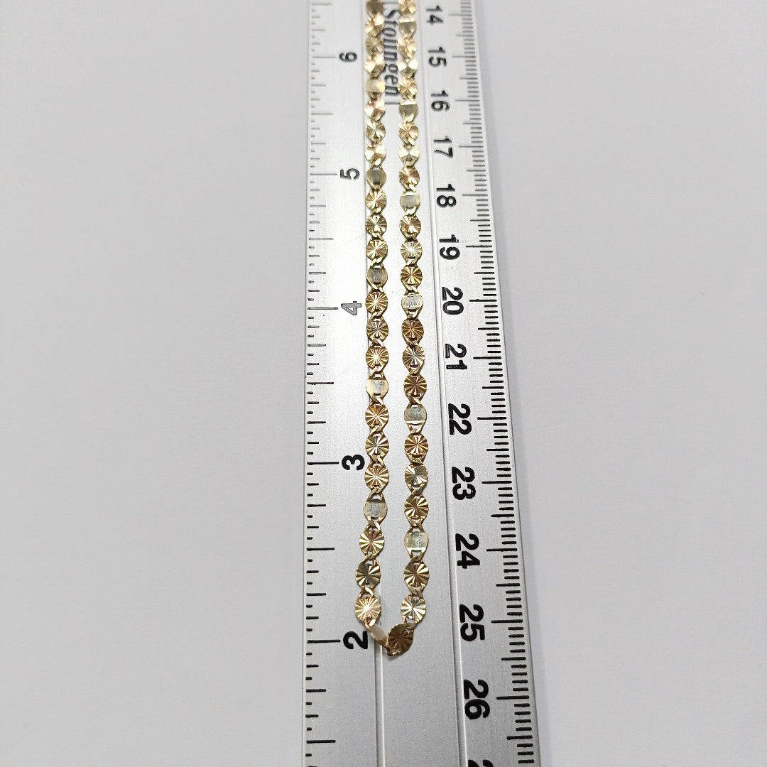 CADENA ORO, ORO COMBINADO 10 K 3.4 GRMS (SEMINUEVO)