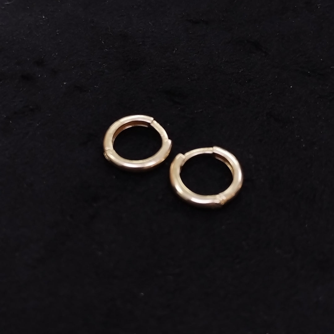 ARETES ARRACADAS LISAS 10K 1.1 GR (NUEVO)