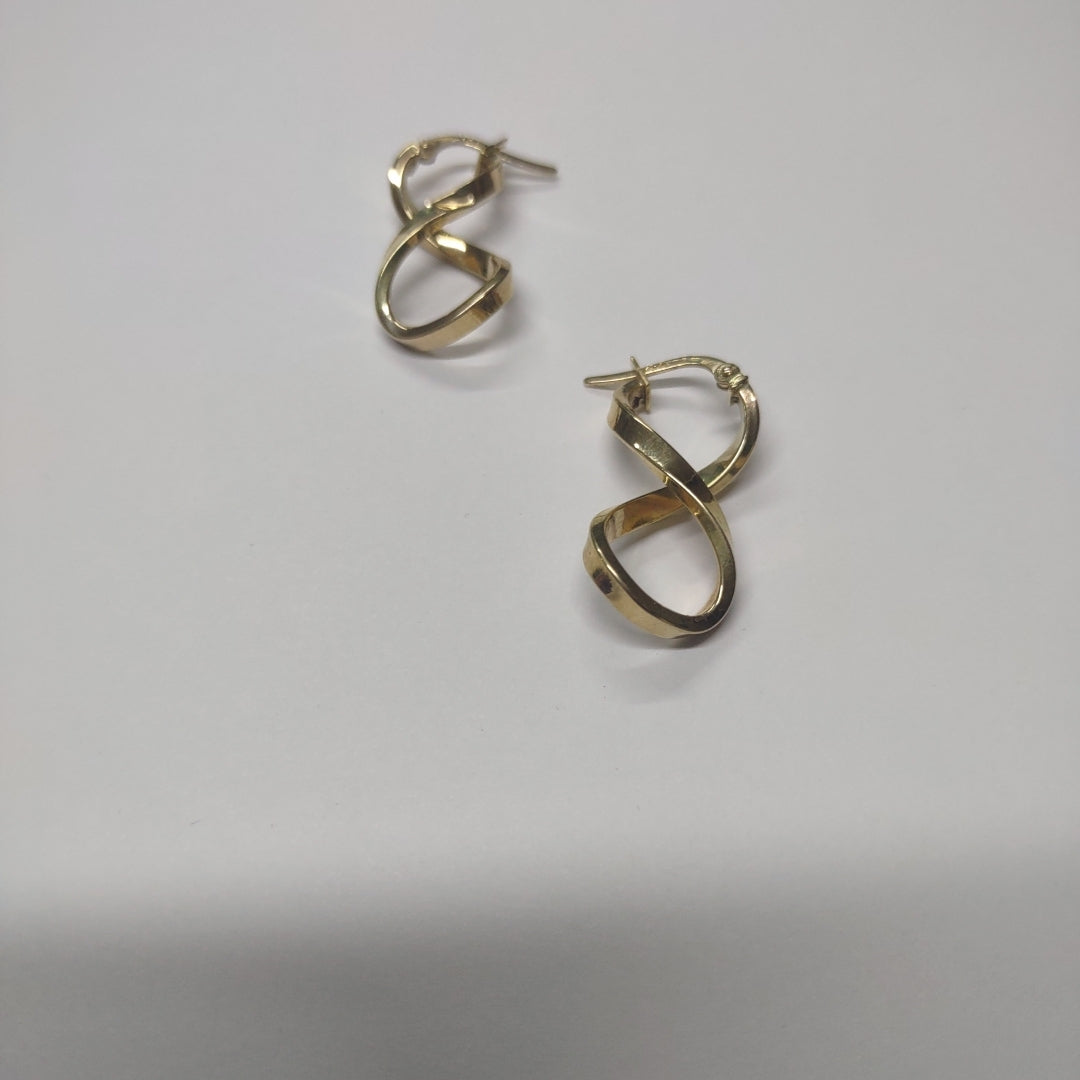 ARRACADAS PAR ORO 14 K 3.7 GRMS (SEMINUEVO)