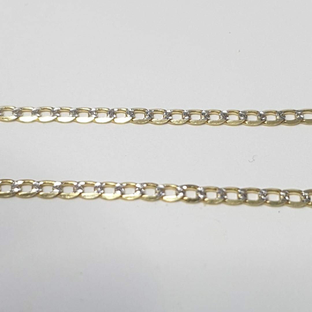 PULSERAS DAMA BARBADA DIAMANTADA ORO 14K 1.5 (NUEVO)