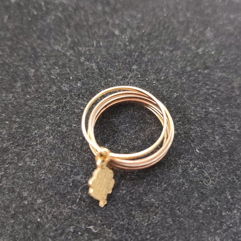 ANILLITO ORO,ORO COMBINADO 14 K 3,00 GRMS (SEMINUEVO)