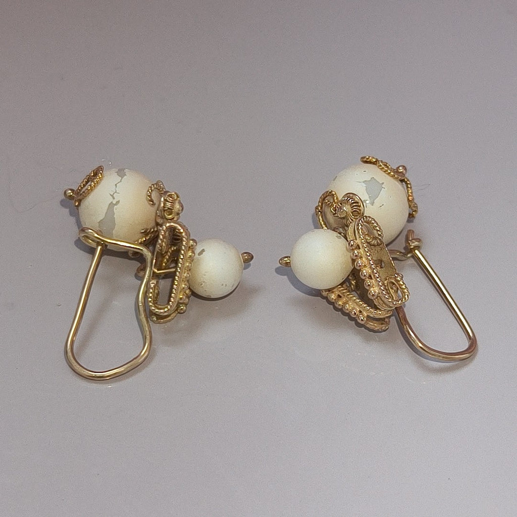 ARETES PAR ORO 8 K 8,10 GRMS (SEMINUEVO)