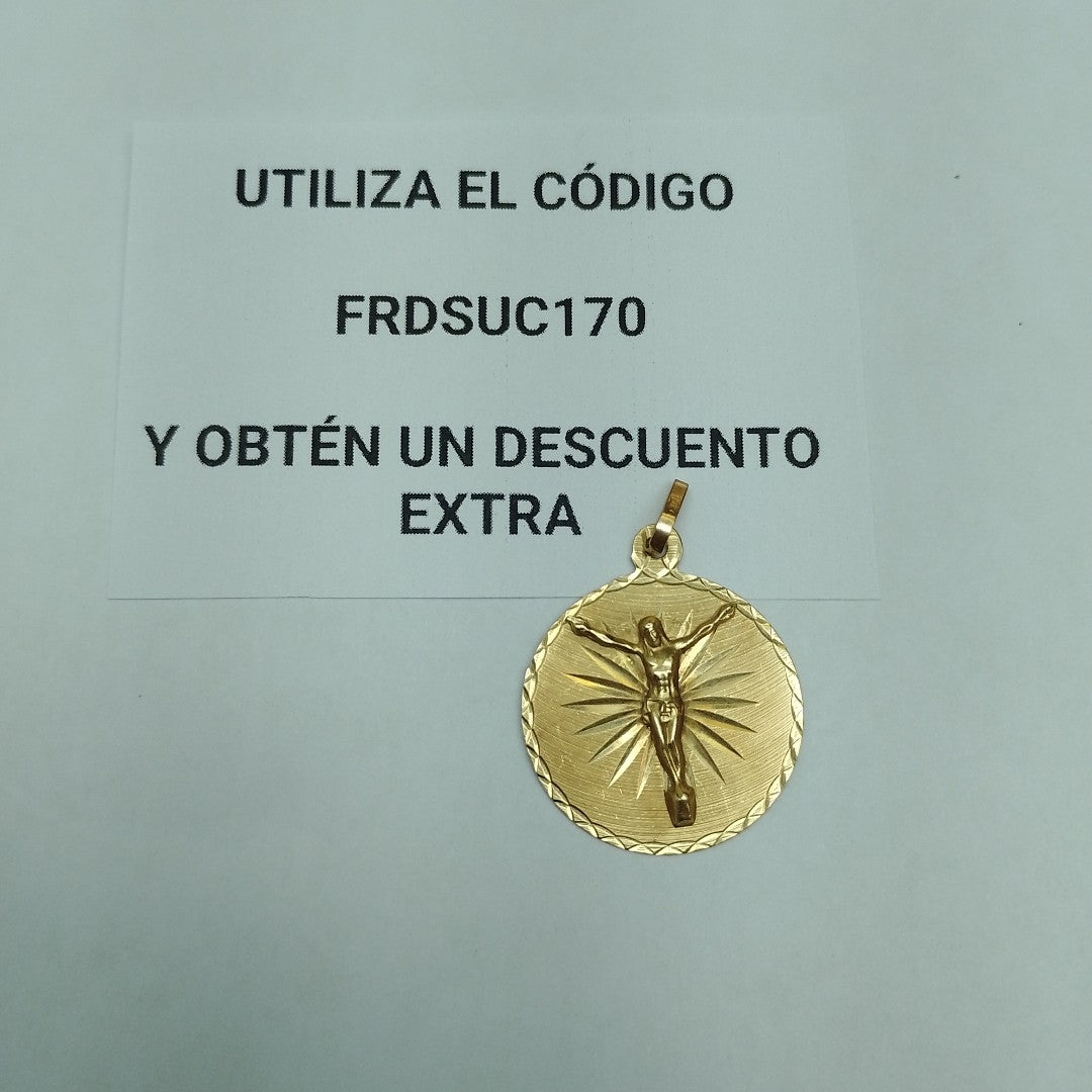 MEDALLA RELIGIOSA ORO 14 K 3.2 GRMS (SEMINUEVO)