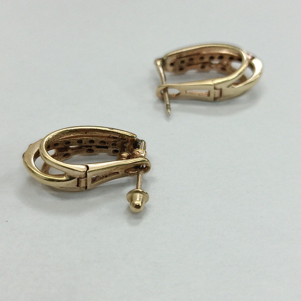 ARRACADAS PAR ORO 14 K 6.3 GRMS (SEMINUEVO)
