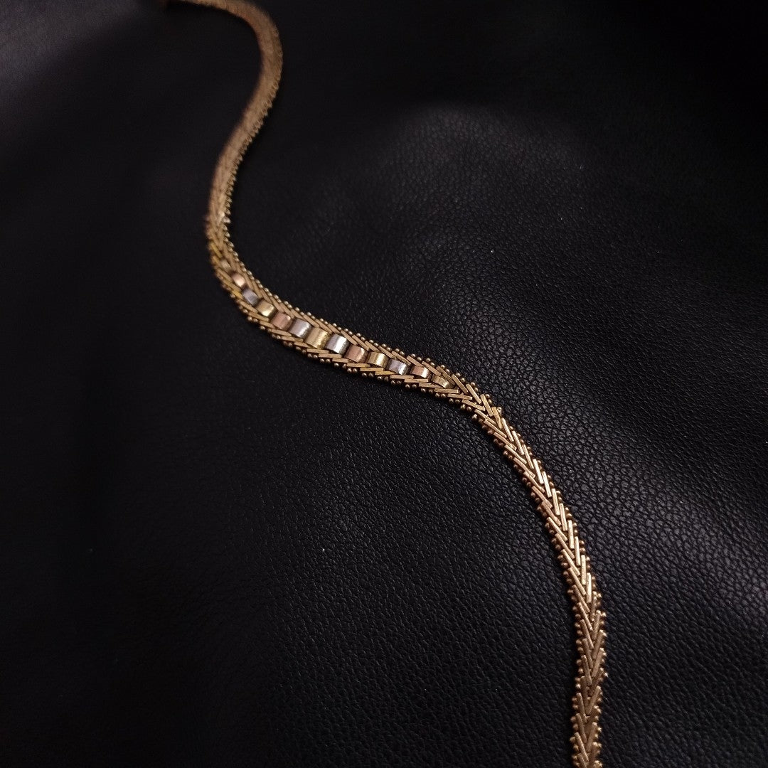 PULSERA ORO COMBINADO 10 K 7 GRMS (SEMINUEVO)