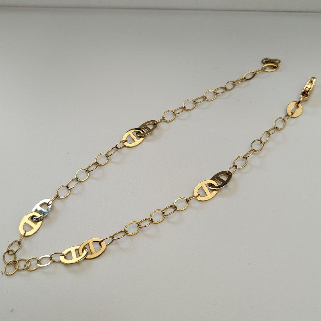 PULSERA ESPECIAL 14K 21 CM 1.8 GR (NUEVO)