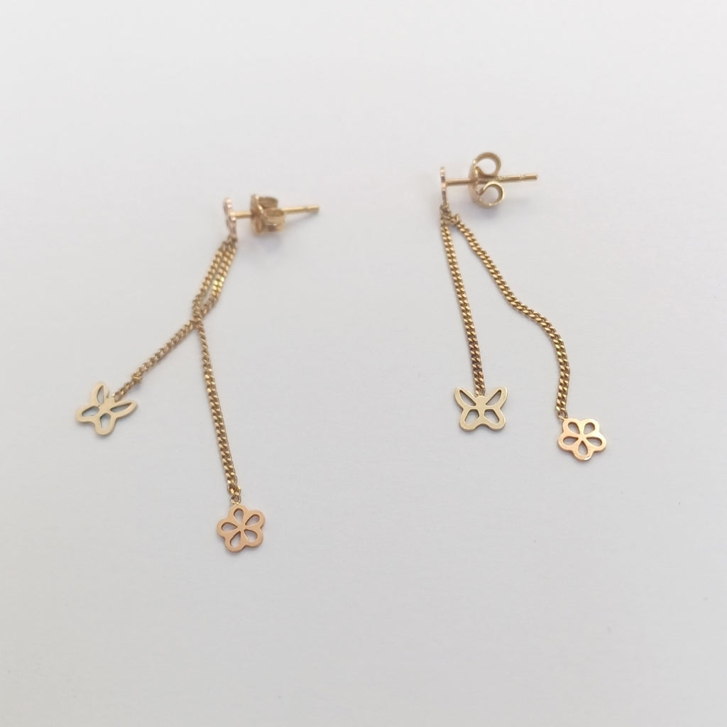 ARETES PAR ORO 14 K 1.5 GRMS (SEMINUEVO)
