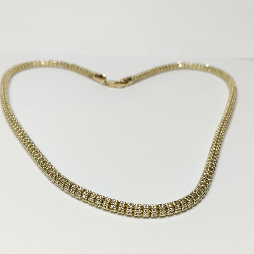 GARGANTILLA ORO COMBINADO 14 K 28.1 GRMS (SEMINUEVO)
