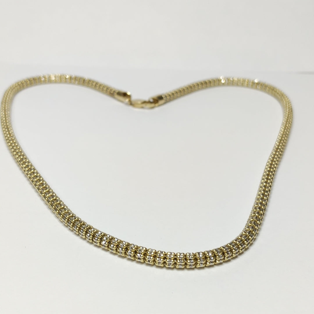 GARGANTILLA ORO COMBINADO 14 K 28.1 GRMS (SEMINUEVO)