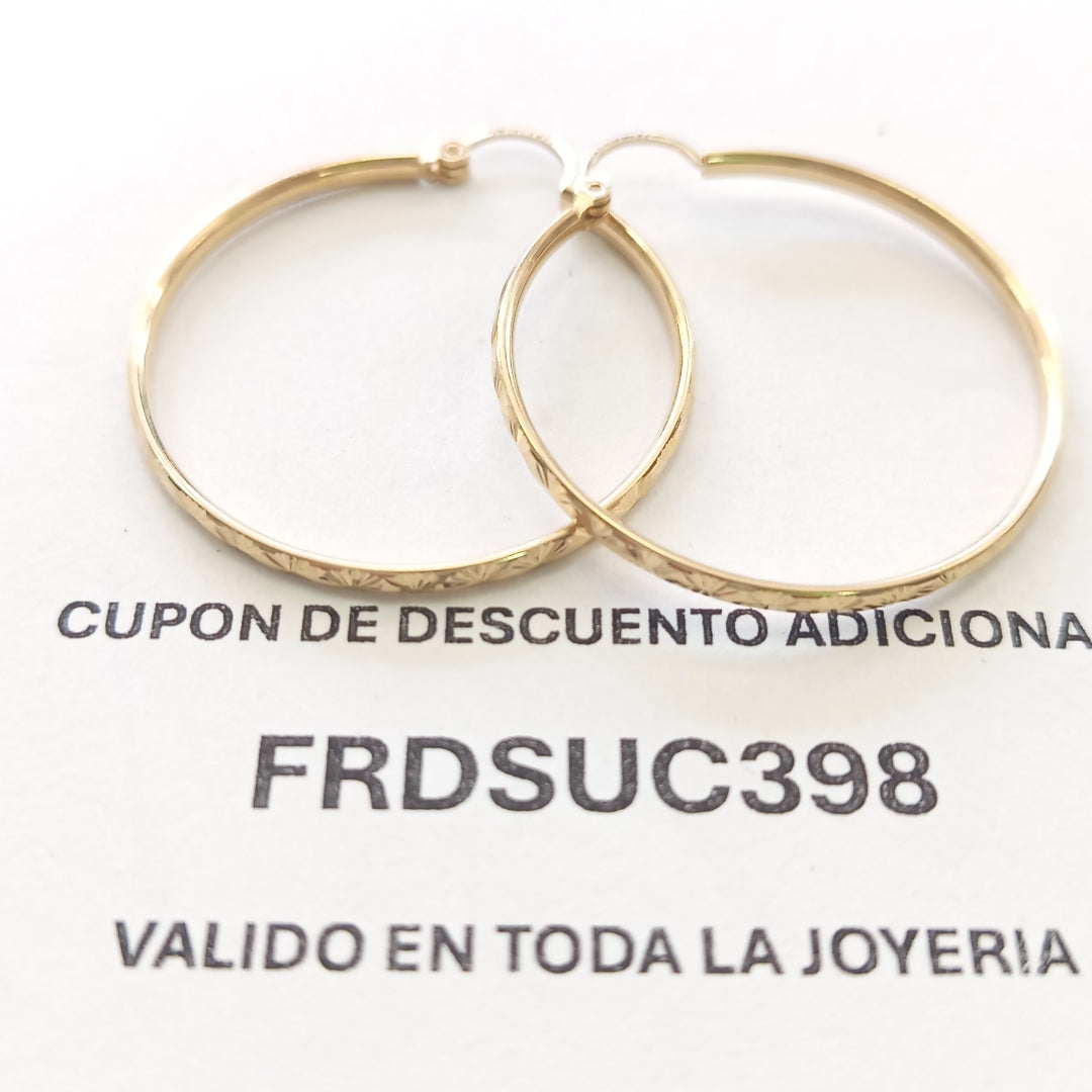 ARRACADAS PAR ORO 10 K 3.1 GRMS (SEMINUEVO)