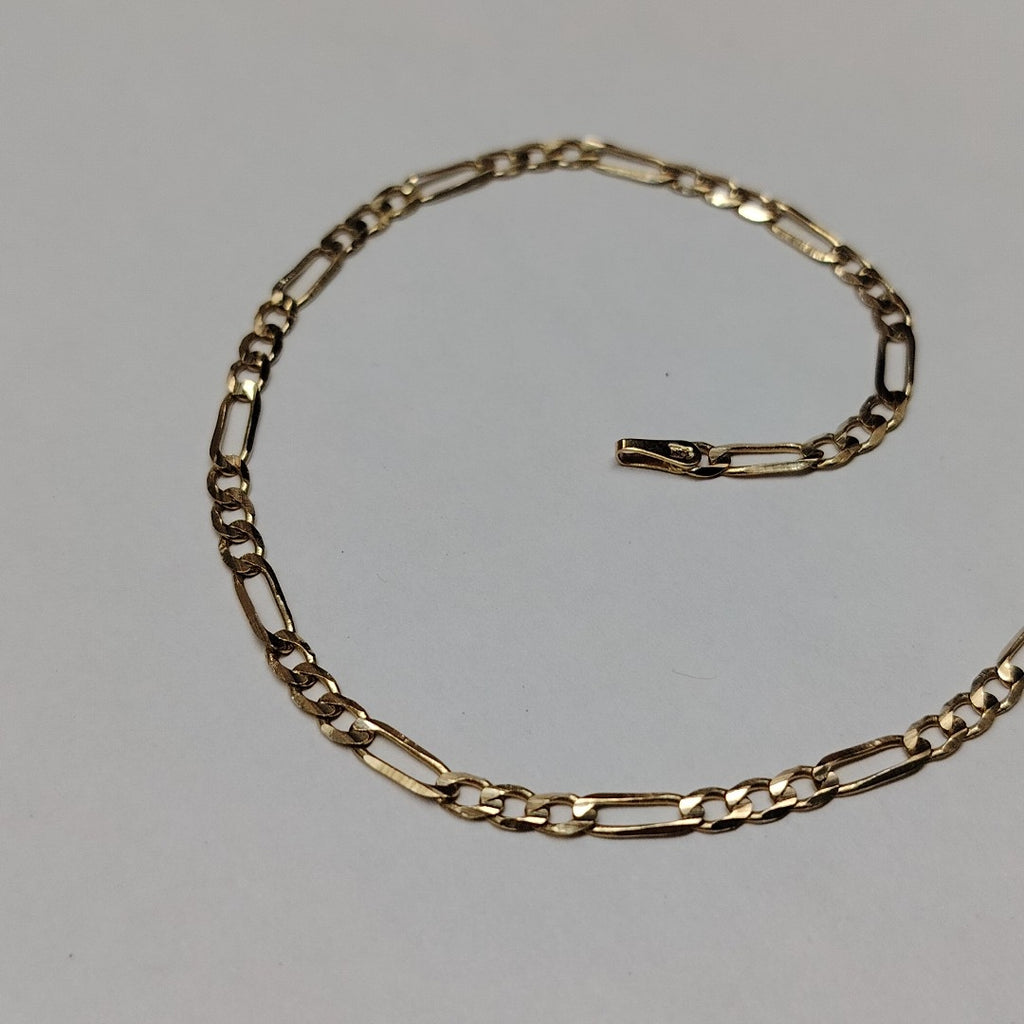 PULSERA TEJIDO 3X1 14K 21 CM 3 GR (NUEVO)
