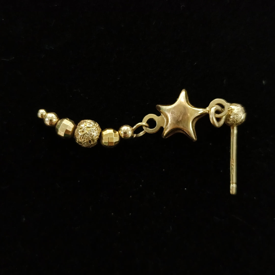 ARETES PAR ORO 14 K 2.4 GRMS (SEMINUEVO)