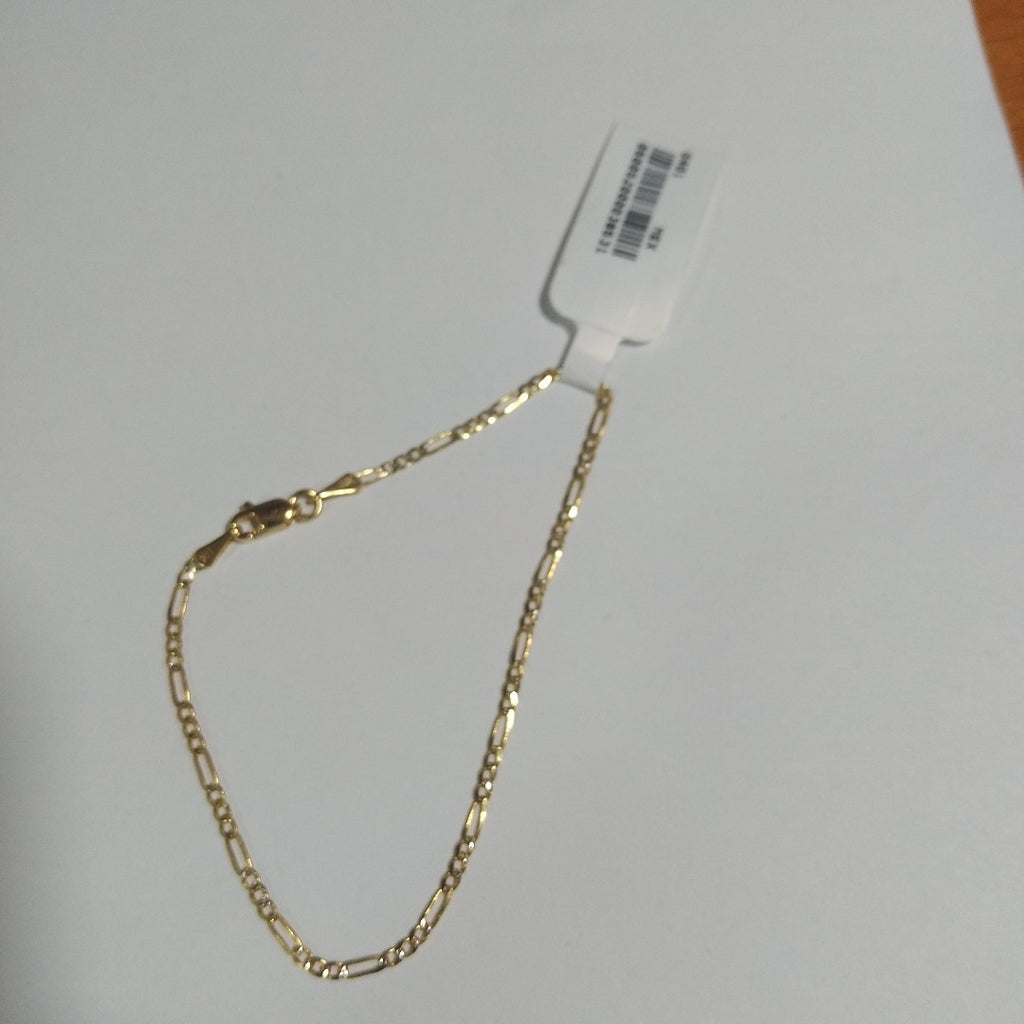 PULSERA 3X1 DIAMANTADA 14K 18 CM 1.5 GR (NUEVO)