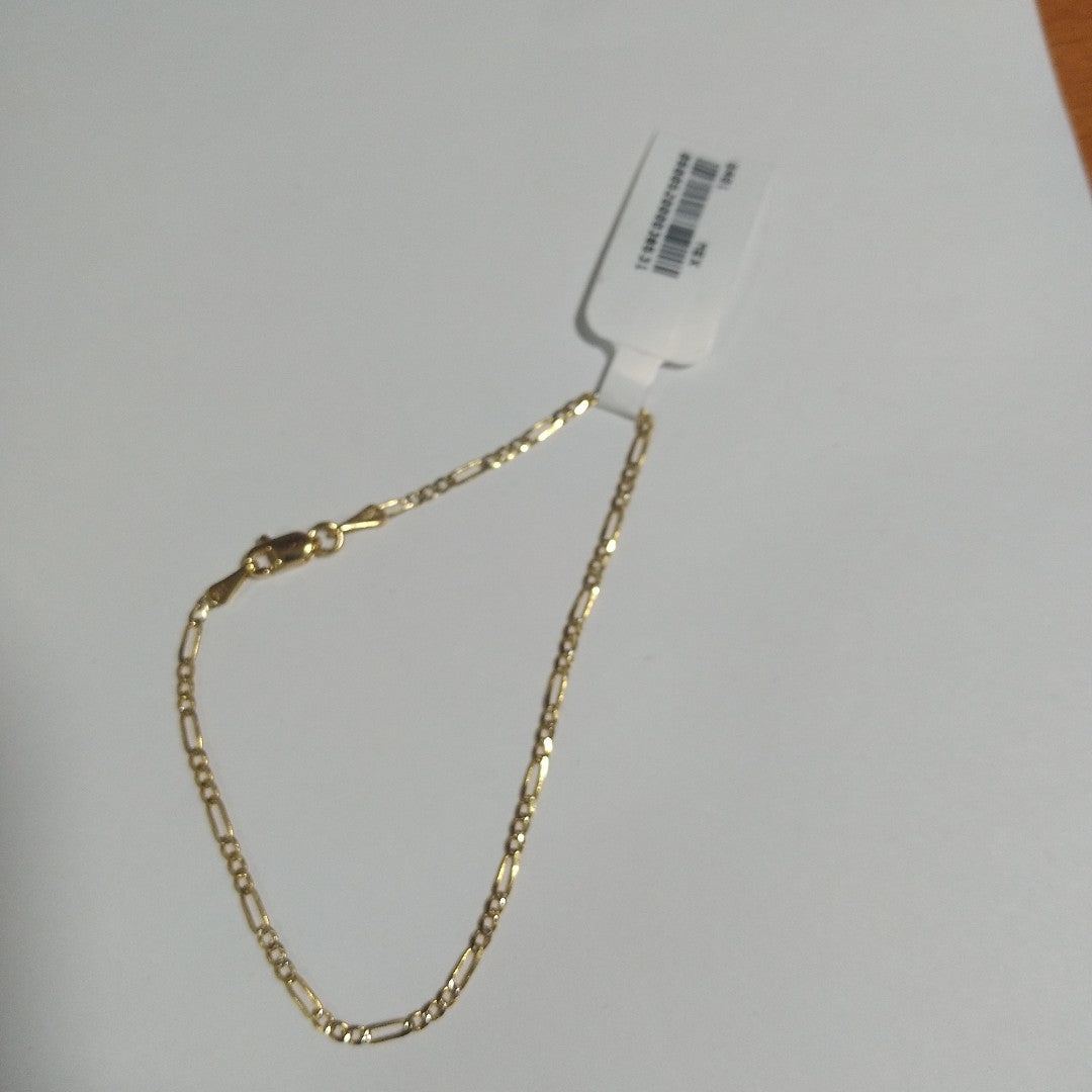 PULSERA 3X1 DIAMANTADA 14K 18 CM 1.5 GR (NUEVO)