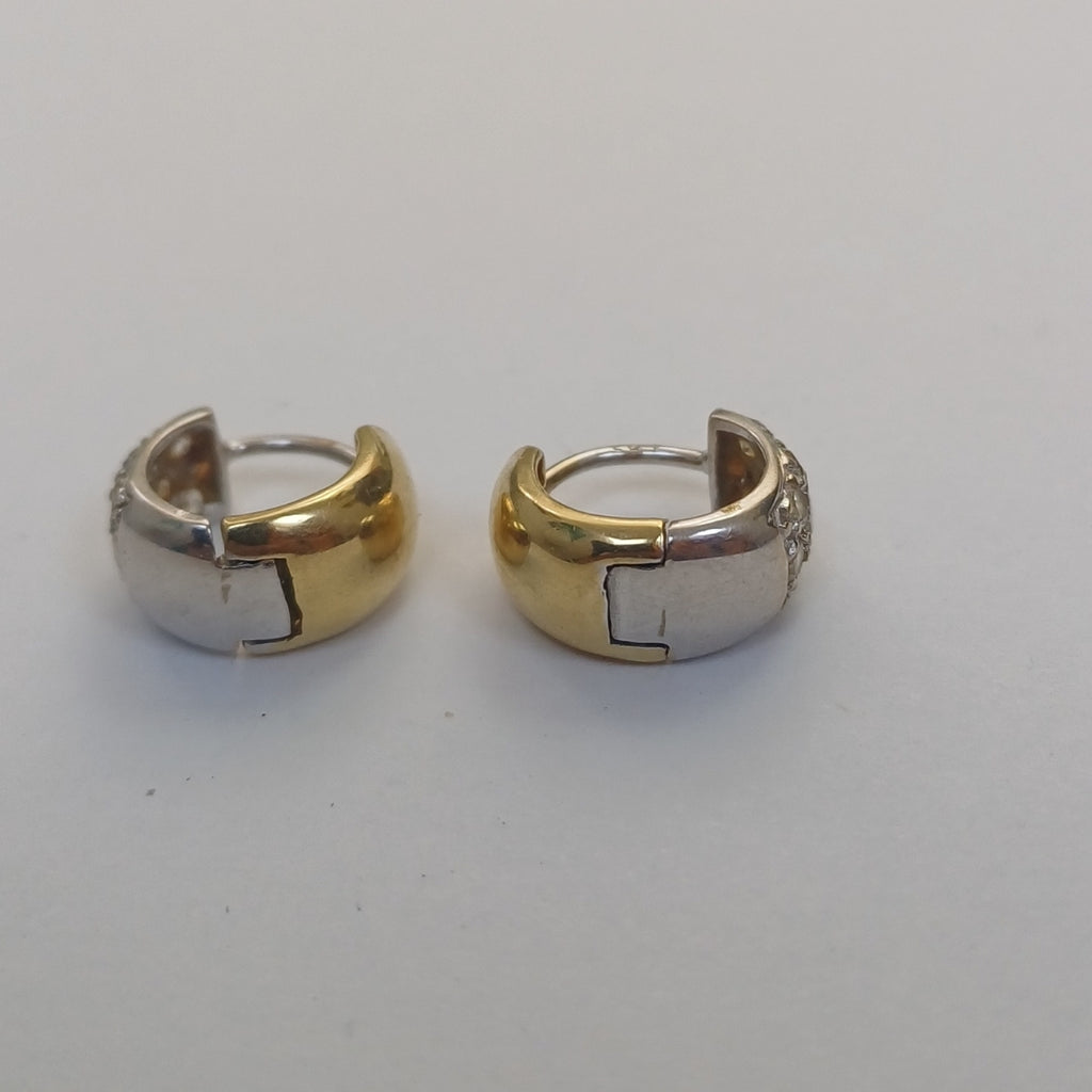 ARRACADAS PAR ORO, RODIADO 14 K 3.8 GRMS (SEMINUEVO)