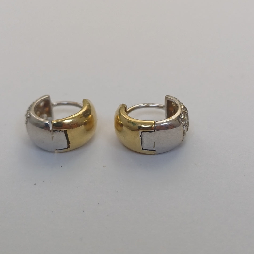 ARRACADAS PAR ORO, RODIADO 14 K 3.8 GRMS (SEMINUEVO)