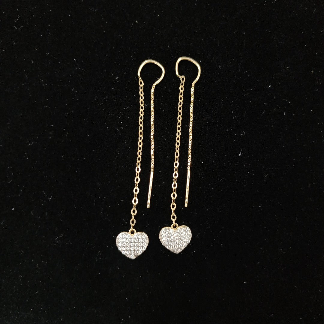 ARETES PAR ORO 14 K 1,80 GRMS (SEMINUEVO)