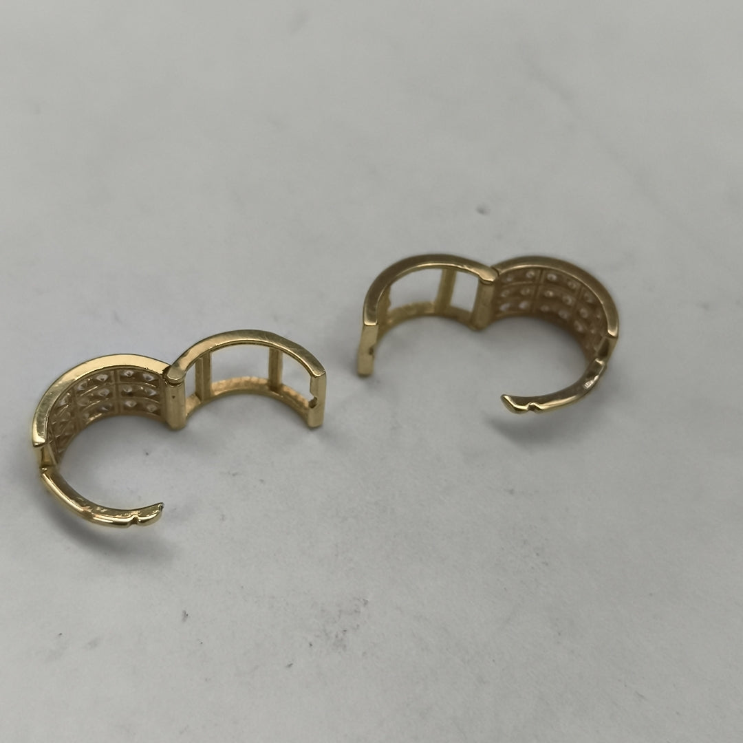 ARRACADAS PAR ORO 14 K 2.4 GRMS (SEMINUEVO)